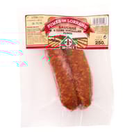Boni saucisse fumée à cuire de lorraine fumé x 2 supérieure 250 g