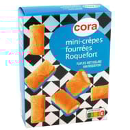 Cora mini-crêpes fourrées roquefort 65g