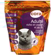Cora croquettes premium au poulet chat adulte 450g