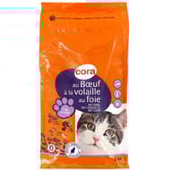 Cora croquettes chat boeuf poulet foie adulte 2kg