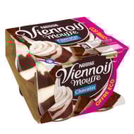 Le Viennois Mousse Liégeois chocolat 4x90g offre éco