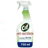 Cif pistolet antibactérien multi-usages sans javel 750ml