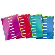 Oxford trieur color life a4 8 positions carte lustrée