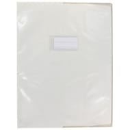 Cora protège cahier 24x32 pvc 15/100 avec rabats incolore assorti