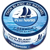 Petit Navire thon blanc naturel 1/6 93g