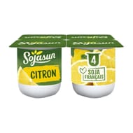 Sojasun spécialité au soja fermentée sucrée au citron 4x100 g