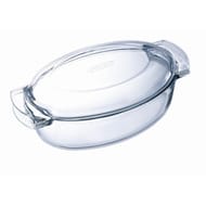Pyrex cocotte ovale en verre 5.8l