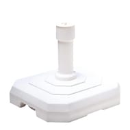 Pied de parasol béton carré 25kg pour mat diam 32 à 50 mm