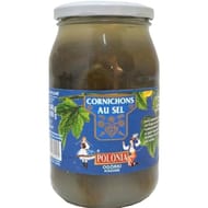Polonia cornichons au sel  bocal 430g net egoutté