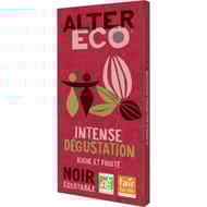 Alter Eco chocolat noir intense dégustation bio 100g