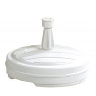 Pied de parasol plastique rond 13l blanc à remplir