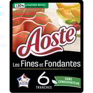 Aoste fines et fondantes nature 6 tranches 100G