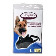 Riga - Muselière nylon réglable t2 pour chien