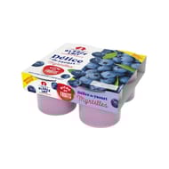 Alsace Lait délice de yaourt aux fruits d'Alsace myrtille 4x125g