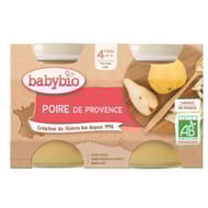 Babybio  pot poire sans gluten dès 4 mois 2x130g