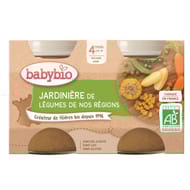 Babybio jardinière légumes sans gluten dès 4 mois 2x130g