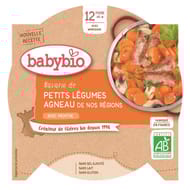 Babybio petit plat légume agneau sans gluten dès 12 mois 230g