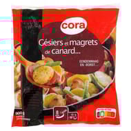 Cora poêlée cuisinée aux gésiers et magrets de canard 900g