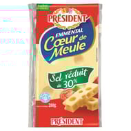 Président emmental coeur de meule sel réduit 30%mg 200 g