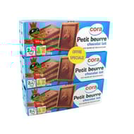 Cora petit beurre tablette chocolat lait lot 6x150g