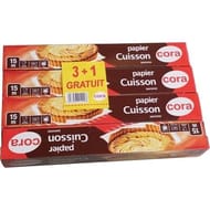 Cora papier cuisson 15m lot 3 + 1 offert