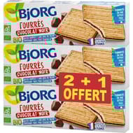 Bjorg fourré choco noir bio 2+1 offert 675 g