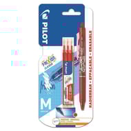 Pilot frixion ball clicker rouge + recharges x3