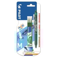 Pilot frixion ball clicker vert  + 3 recharges