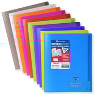 Clairefontaine kover book 17x22 cm 5x5 translucide assortis