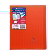 Clairefontaine kover book 17x22 cm seyes rouge eclair translucide
