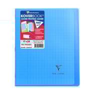 Clairefontaine kover book 17x22 cm seyes 96 pages bleu clair translucide