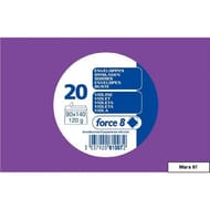Clairefontaine 20 enveloppes de visite violine 9x14 cm auto-adhésives 120 grammes