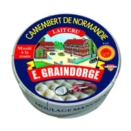 E.graindorge camembert de Normandie au lait cru aop 20% mg 250g