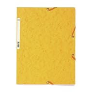 Exacompta chemise élastique 3 rabats carte lustrée jaune