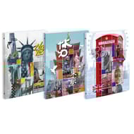 City cahier classeur opaque dos de 19 mm 4 anneaux