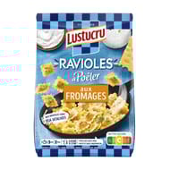 Lustucru Sélection ravioles à poeler fromage 280g