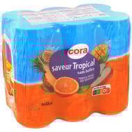 Cora boisson saveur tropical sans bulles 6x33 cl