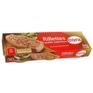 Cora rillettes qualité supérieure pur porc 3x78g 234g