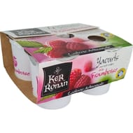 KER RONAN Yaourts brassés framboise 4x125g