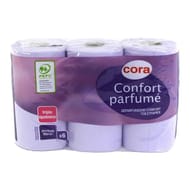 Cora papier toilette 3 plis floral x6 rouleaux