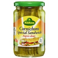 Kuhne cornichons aigres-doux spécial sandwich 185g