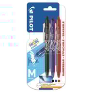 Pilot lot de frixon ball clicker noir bleu rouge x3