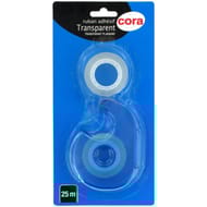 Cora devidoir avec un ruban adhesif transparent 25m + une recharge