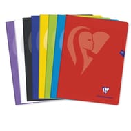 Clairefontaine cahier piqure 24x32 cm 96 p grands carreaux