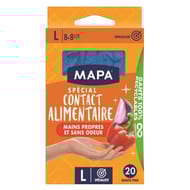 Mapa gants contact alimentaire x20 taille L