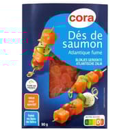 Cora dés de saumon fumé Atlantique 90g