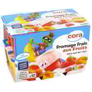 Cora kido fromage frais aux fruits panaché 12x50g