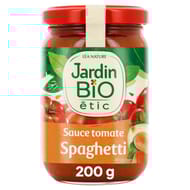 Jardin bio etic sauce tomate pour spaghetti bio 200g