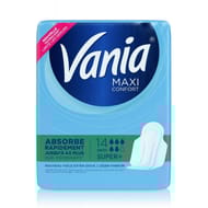Vania maxi confort serviettes hygiéniques super plus x14
