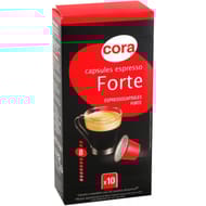 Cora capsules espresso forte x10 52g